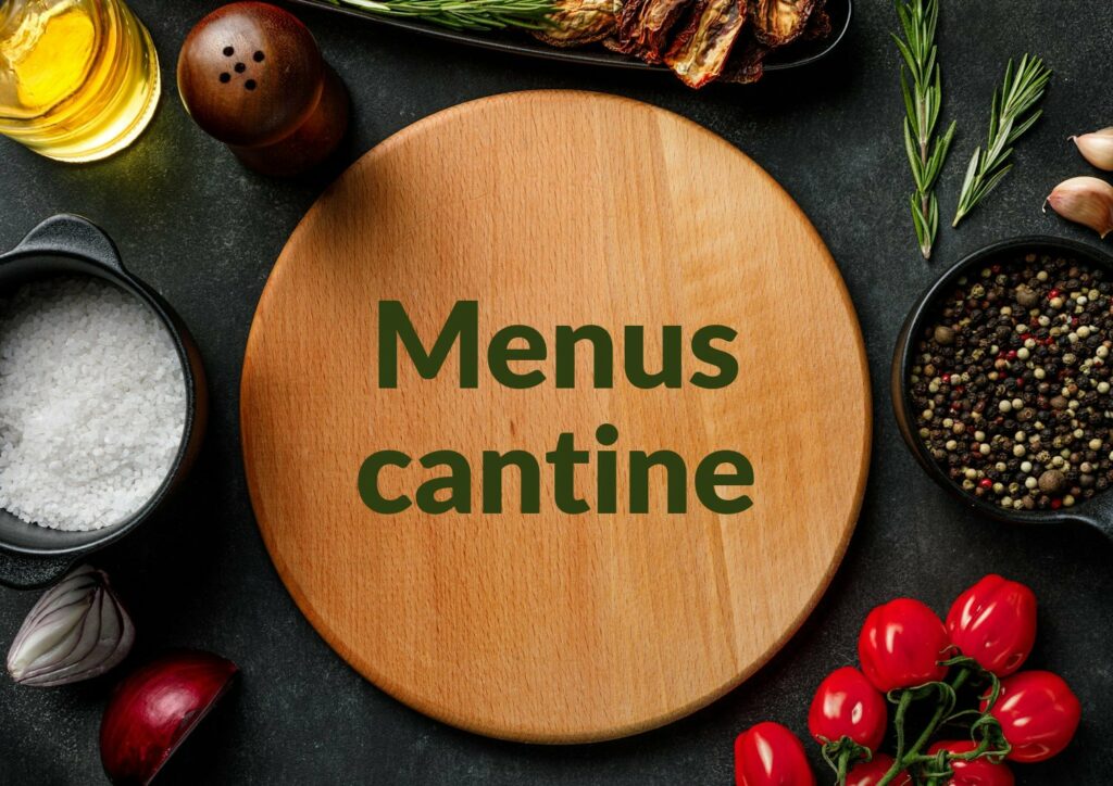 Menu de la cantine de l'école Octave Pellerin, semaine du 4 au 8 janvier 2027
